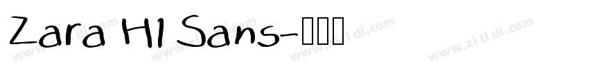 Zara H1 Sans字体转换